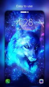 اسکرین شات 4 برنامه Galaxy Wolf Wallpapers 4K UHD