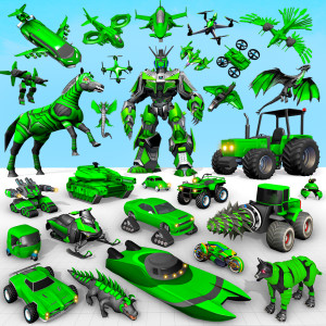 اسکرین شات 1 برنامه Horse Robot: Car Robot Games