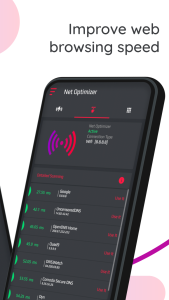 اسکرین شات 2 برنامه Net Optimizer: Optimize Ping