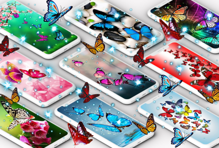 اسکرین شات 1 برنامه Butterfly Wallpaper