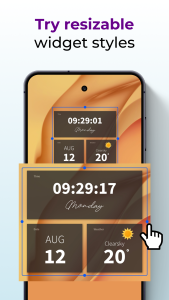 اسکرین شات 4 برنامه Android Clock Widgets