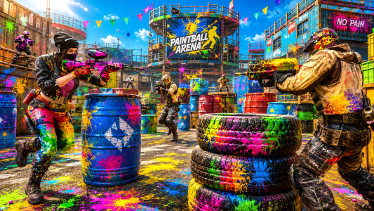 اسکرین شات 2 بازی Paintball Shooting Battle Game