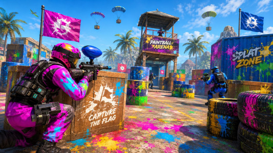 اسکرین شات 1 بازی Paintball Shooting Battle Game