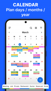 اسکرین شات 3 برنامه Calendar 2025: Simple Calendar