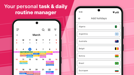 اسکرین شات 2 برنامه Calendar 2025: Simple Calendar