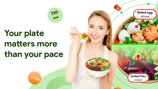 اسکرین شات 1 برنامه Calora: AI Calorie Counter