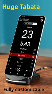 اسکرین شات 7 برنامه Huge Timer Stopwatch Tabata
