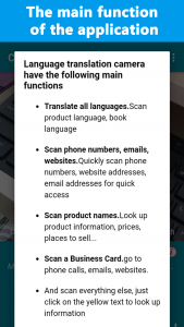 اسکرین شات 3 برنامه Camera Translator