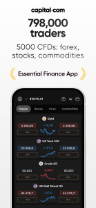 اسکرین شات 2 برنامه Trading app by Capital.com