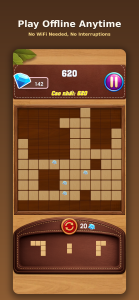 اسکرین شات 1 بازی Block Puzzle : Mind Wood