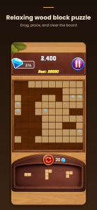 اسکرین شات 2 بازی Block Puzzle : Mind Wood