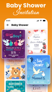 اسکرین شات 6 برنامه All Invitation Card Maker App