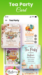 اسکرین شات 7 برنامه All Invitation Card Maker App