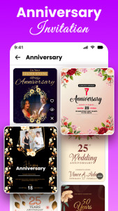اسکرین شات 3 برنامه All Invitation Card Maker App