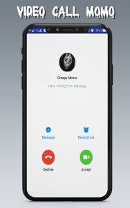 اسکرین شات 2 برنامه Fake Video With Momo - Fake Call Simulation