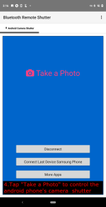اسکرین شات 4 برنامه Bluetooth Remote Shutter