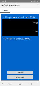 اسکرین شات 1 برنامه Refresh Rate Checker