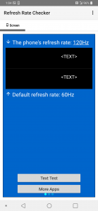 اسکرین شات 3 برنامه Refresh Rate Checker