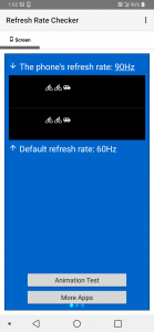 اسکرین شات 2 برنامه Refresh Rate Checker