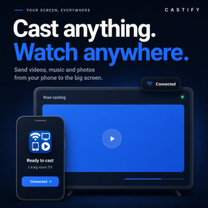 اسکرین شات 1 برنامه Cast to TV+ Chromecast Roku TV