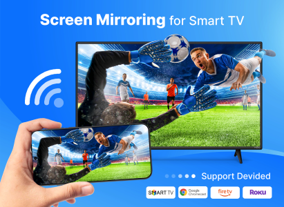 اسکرین شات 1 برنامه Cast to TV - Screen Mirroring