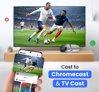 اسکرین شات 1 برنامه Cast for Chromecast & TV Cast