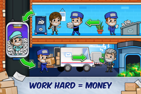 اسکرین شات 1 بازی Idle Mail Tycoon