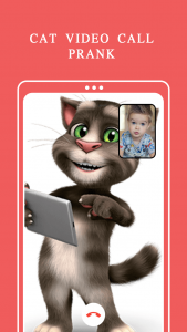 اسکرین شات 1 برنامه Cat Fake Video Call Cat Game