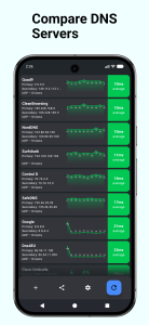 اسکرین شات 2 برنامه DNS Speed Test