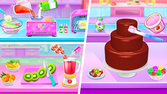 اسکرین شات 3 برنامه Sweet IceCream Cake Maker Game