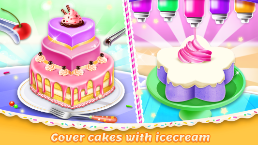 اسکرین شات 5 برنامه Sweet IceCream Cake Maker Game