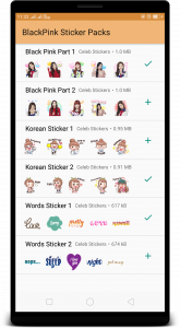 اسکرین شات 1 برنامه BlackPink WAStickerApps : Stickers for Whatsapp