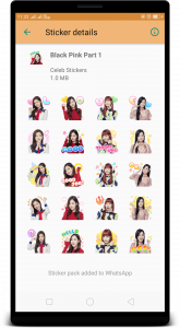 اسکرین شات 2 برنامه BlackPink WAStickerApps : Stickers for Whatsapp