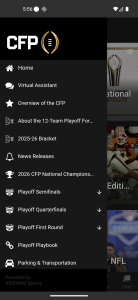 اسکرین شات 2 برنامه College Football Playoff