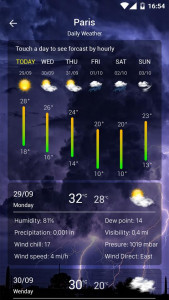 اسکرین شات 3 برنامه Weather forecast