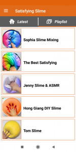 اسکرین شات 2 برنامه Satisfying Slime Videos