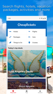اسکرین شات 1 برنامه CheapTickets Hotels & Flights