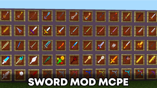 اسکرین شات 3 برنامه Sword Mod MCPE