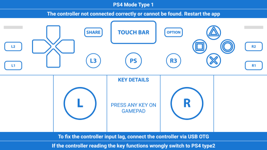اسکرین شات 3 برنامه Gamepad Tester