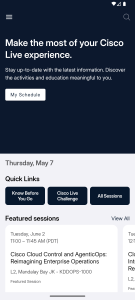 اسکرین شات 1 برنامه Cisco Events App