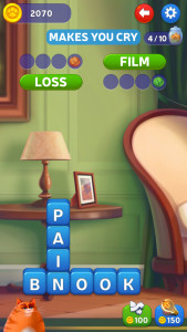 اسکرین شات 5 بازی Kitty Scramble: Word Game