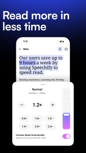 اسکرین شات 3 برنامه Speechify – Text to Speech