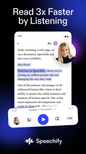 اسکرین شات 2 برنامه Speechify – Text to Speech