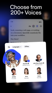 اسکرین شات 3 برنامه Speechify – Text to Speech