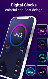 اسکرین شات 2 برنامه Digital Smartwatch Speak Clock