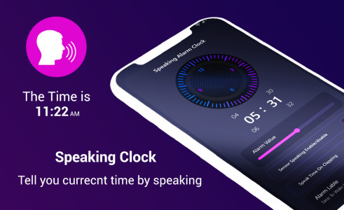 اسکرین شات 5 برنامه Digital Smartwatch Speak Clock