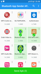 اسکرین شات 2 برنامه Bluetooth App Sender APK Share