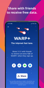 اسکرین شات 4 برنامه 1.1.1.1 + WARP: Safer Internet