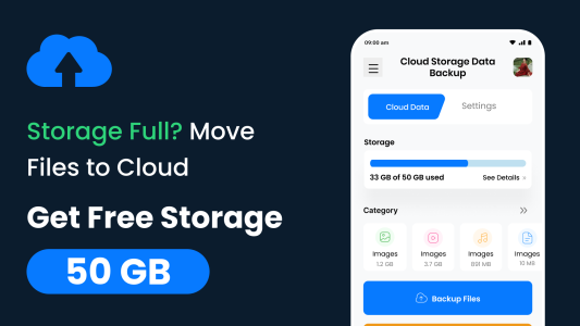 اسکرین شات 1 برنامه Cloud Storage: Data Backup