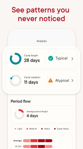 اسکرین شات 5 برنامه Clue Cycle & Period Tracker